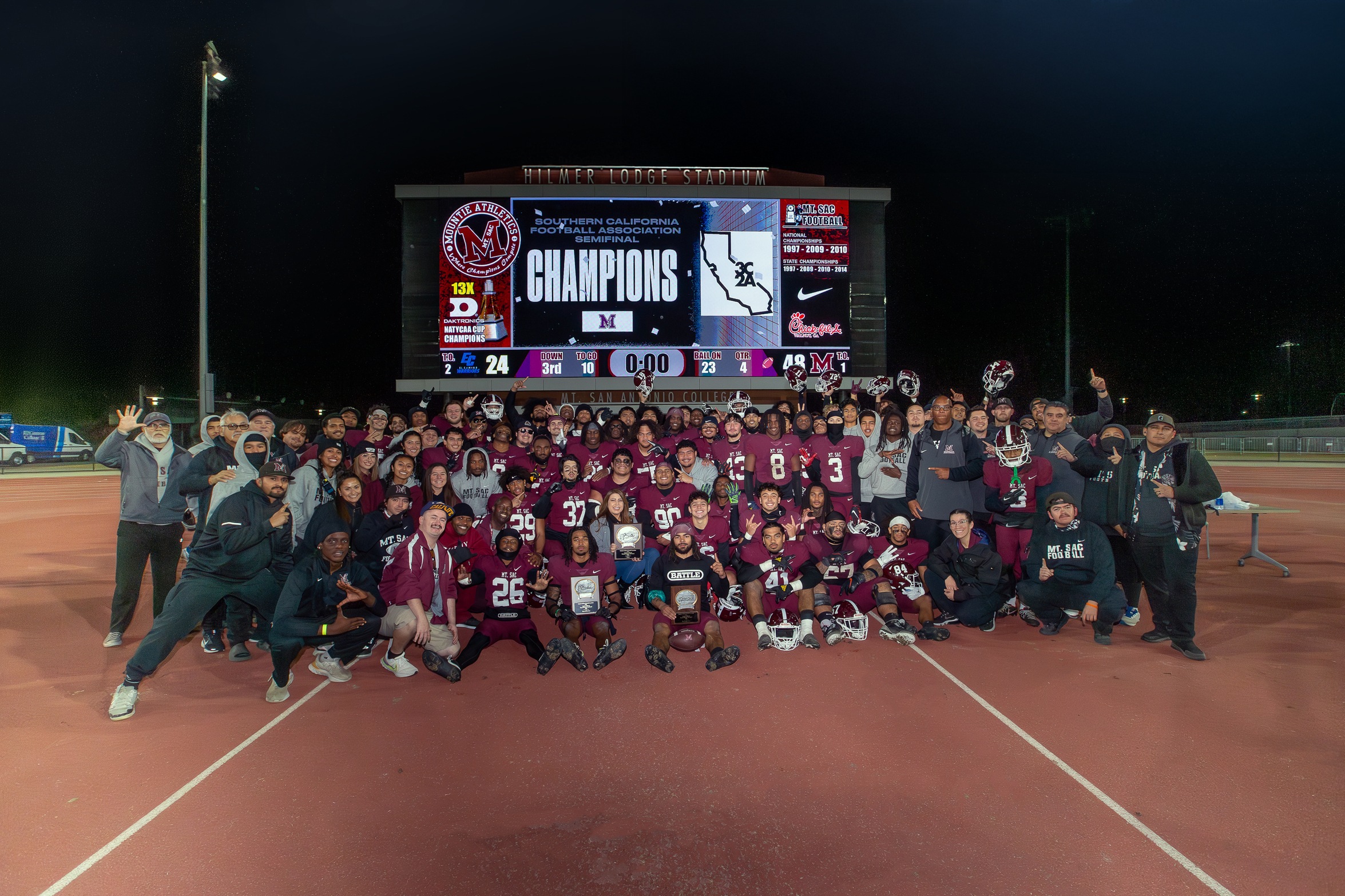 Mt. SAC Football Triumphs in Thrilling Victory Over El Camino, Advances to Southern California Finals