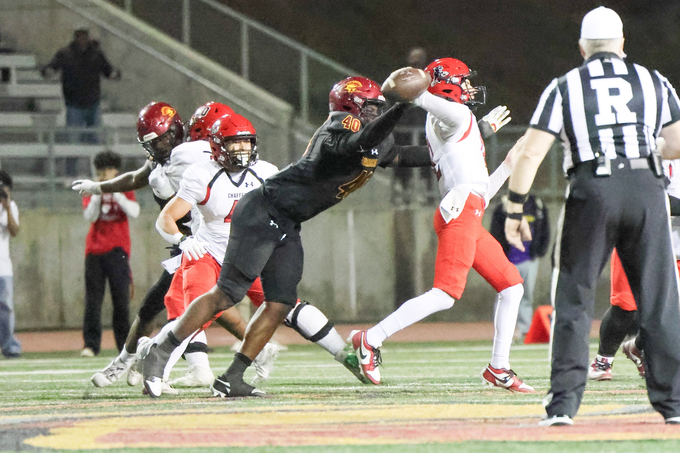 Ethan Bowser wa the MVP of the American Championship Bowl win on Saturday night (photo/gallery by Richard Quinton).